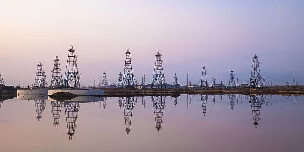 Azerbaijan, Abseron Peninsula, Oil Fields