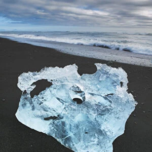 Glacier ice grinded - Iceland, Eastern Region, Jokulsarlon - Vatnajokull National Park
