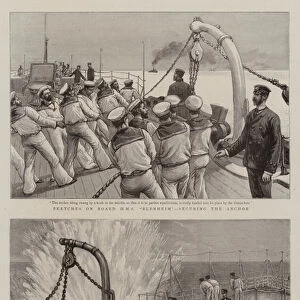 Sketches on Board HMS "Blenheim"(engraving)