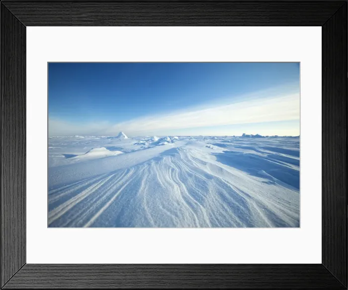 Framed Print : Wind patterns are left in the ice pack that covers the Arctic Ocean north of Prudhoe Bay Framed Print : Wind patterns are left in the ice pack that covers the Arctic Ocean north of Prudhoe Bay