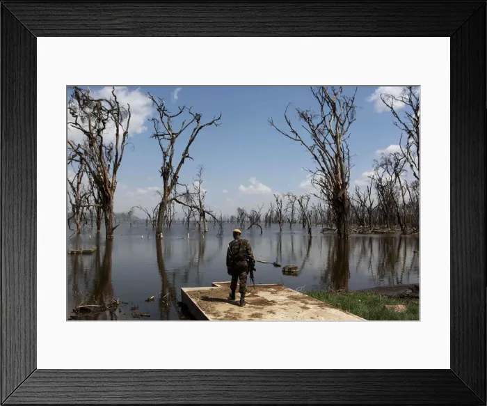 Framed Print : Wider Image: Earthprints: Lake Nakuru Framed Print : Wider Image: Earthprints: Lake Nakuru