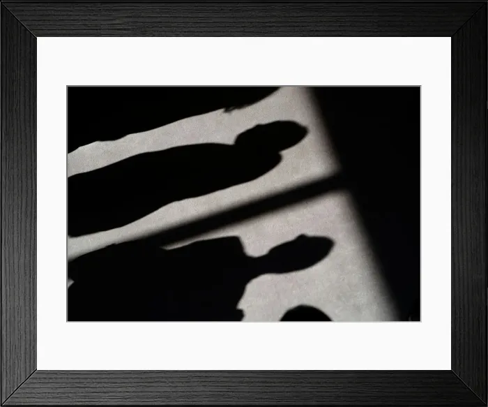 Framed Print : Shadows of people are cast on the carpet of the United Nations Security Council before