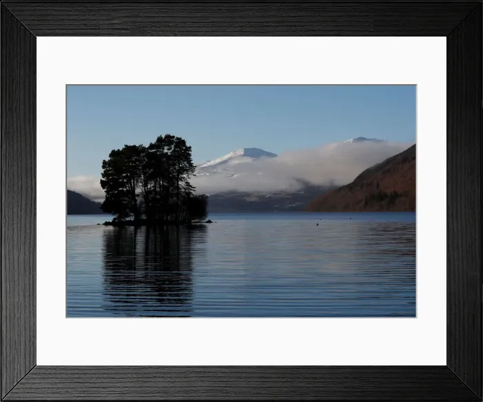 Framed Print : Low cloud drifts over Loch Tay in Perthshire Framed Print : Low cloud drifts over Loch Tay in Perthshire