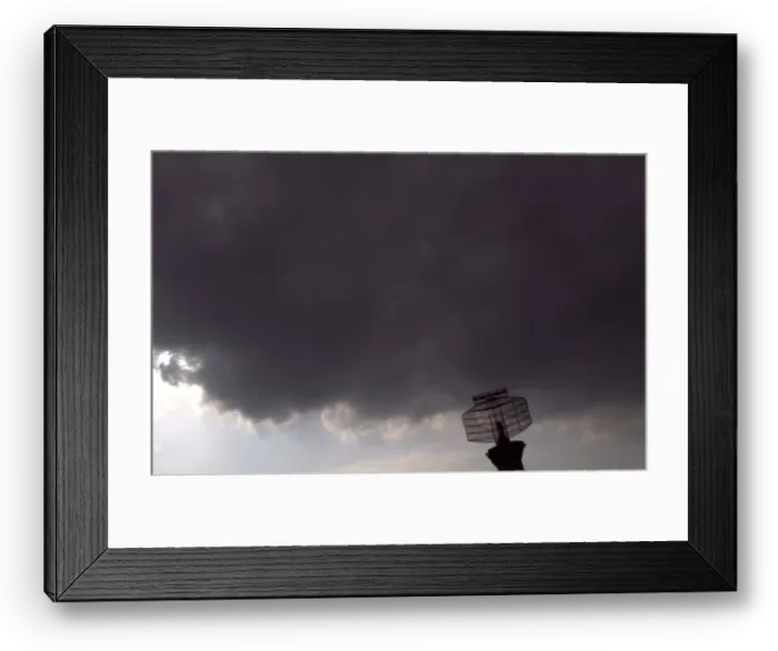 Framed Print : A radar rotates at Heathrow Airport in west London Framed Print : A radar rotates at Heathrow Airport in west London