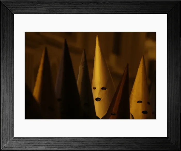 Framed Print : Penitents attend the Procession of the Torches during Holy Week in Cidade de Goias Framed Print : Penitents attend the Procession of the Torches during Holy Week in Cidade de Goias