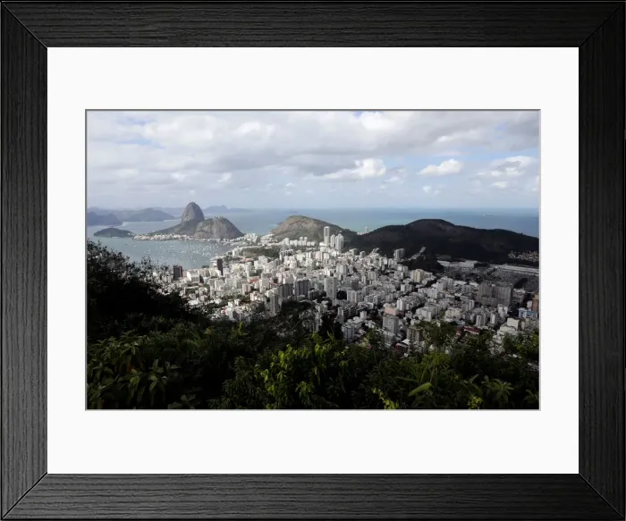 Framed Print : A general view shows building in Rio de Janeiro Framed Print : A general view shows building in Rio de Janeiro