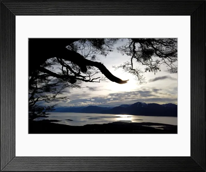 Framed Print : A view of the city of Puerto Williams is seen in Chile