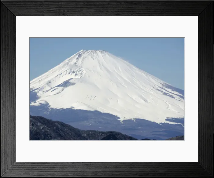 Framed Print : Mount Fuji is pictured covered with snow in Hakone, Kanagawa Prefecture Framed Print : Mount Fuji is pictured covered with snow in Hakone, Kanagawa Prefecture