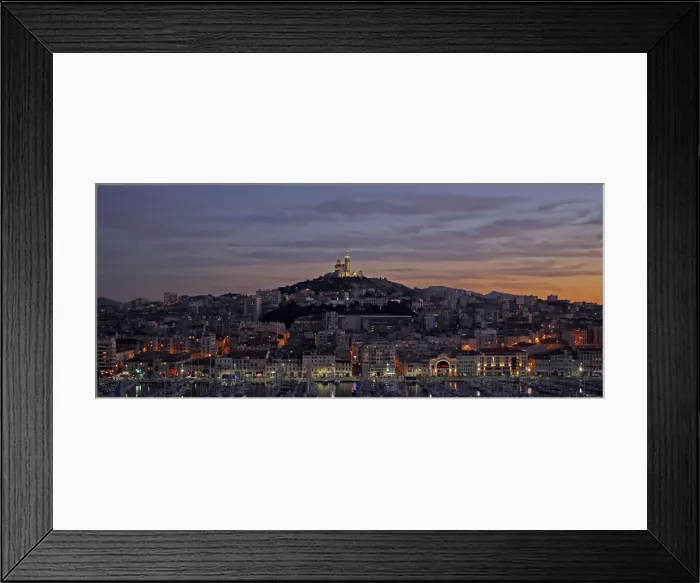Framed Print : General view of the Vieux Port Harbour in Marseille Framed Print : General view of the Vieux Port Harbour in Marseille