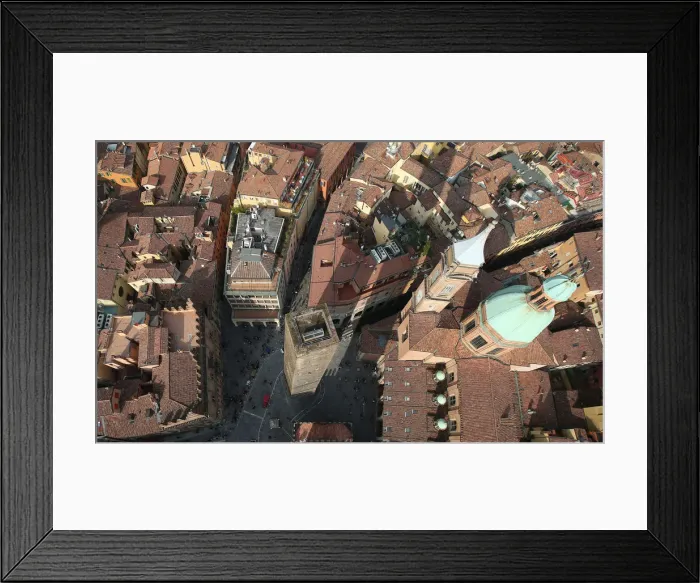 Framed Print : A general view of downtown Bologna
