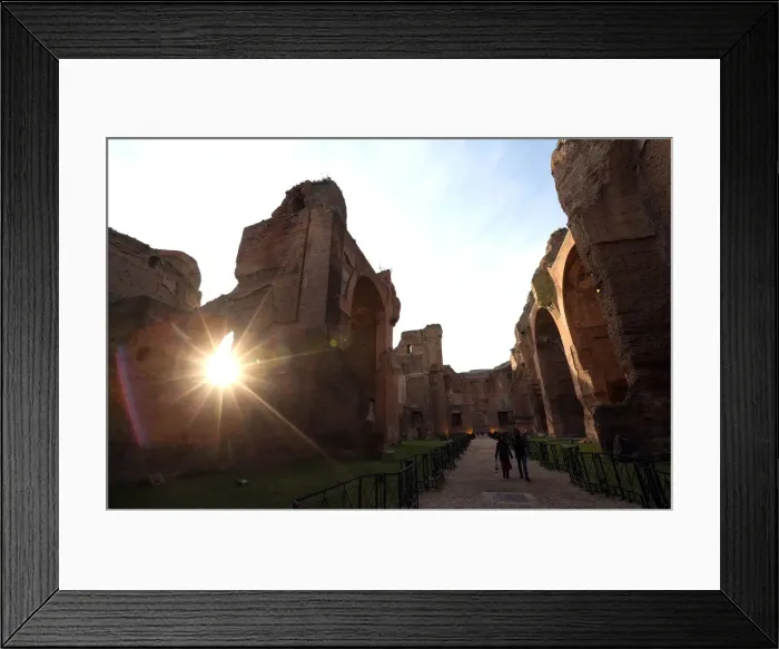 Framed Print : The Baths of Caracalla (Terme di Caracalla) an ancient Roman public baths complex Framed Print : The Baths of Caracalla (Terme di Caracalla) an ancient Roman public baths complex