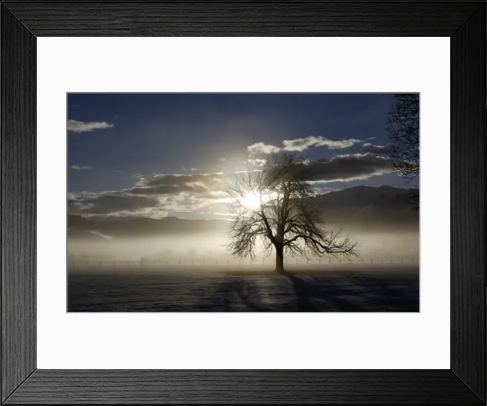 Framed Print : Sun comes up over Garmisch-Partenkirchen Framed Print : Sun comes up over Garmisch-Partenkirchen