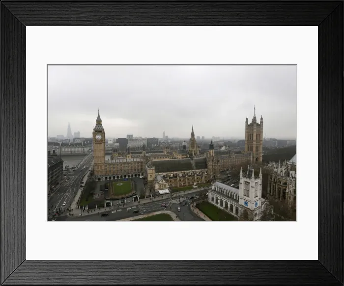 Framed Print : The Houses of Parliament are seen in central London