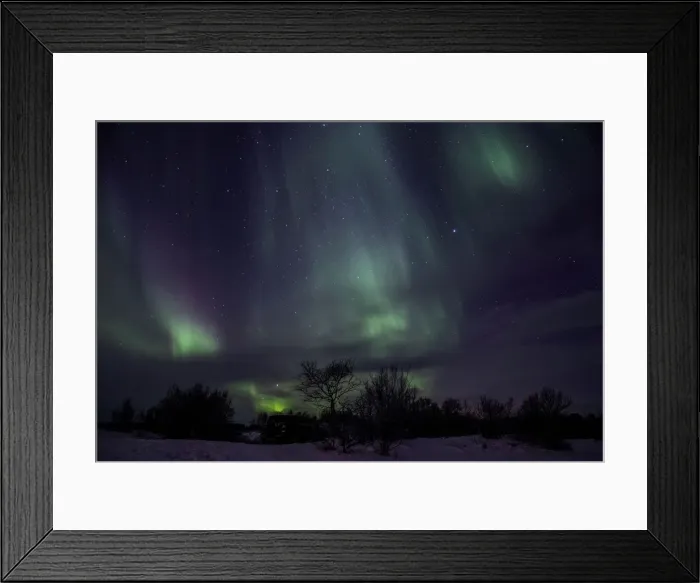 Framed Print : The Aurora Borealis (Northern Lights) is seen in the sky outside Murmansk Framed Print : The Aurora Borealis (Northern Lights) is seen in the sky outside Murmansk