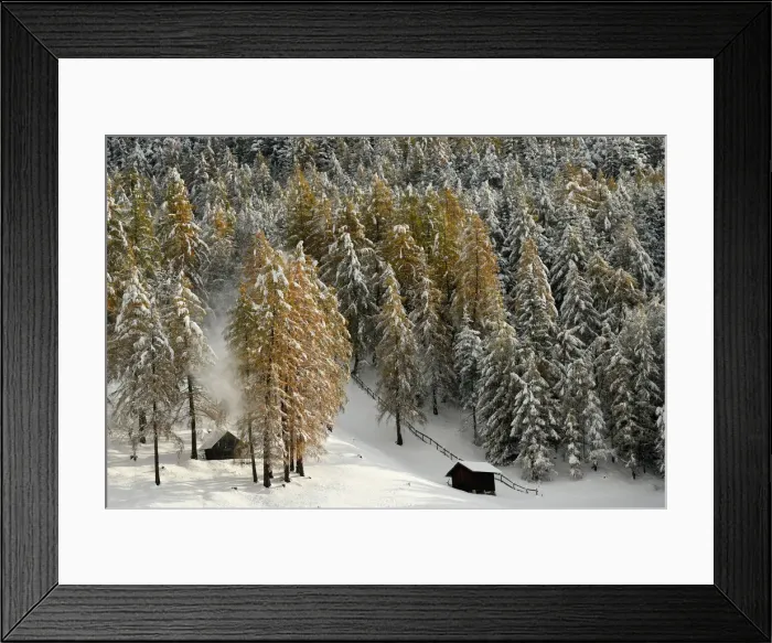 Framed Print : Snowfall in Tirol