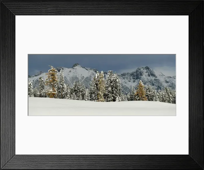 Framed Print : Snowfall in Tirol Framed Print : Snowfall in Tirol
