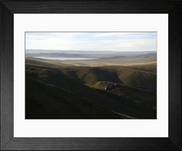Framed Print : Lake is seen near the headwaters of the Yellow River in Madoi