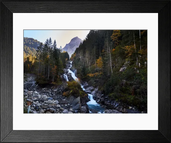 Framed Print : The Simme river is pictured in Lenk