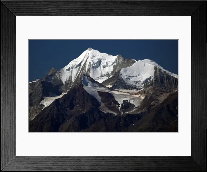 Framed Print : The Fletschhorn mountain is pictured from Belalp Framed Print : The Fletschhorn mountain is pictured from Belalp
