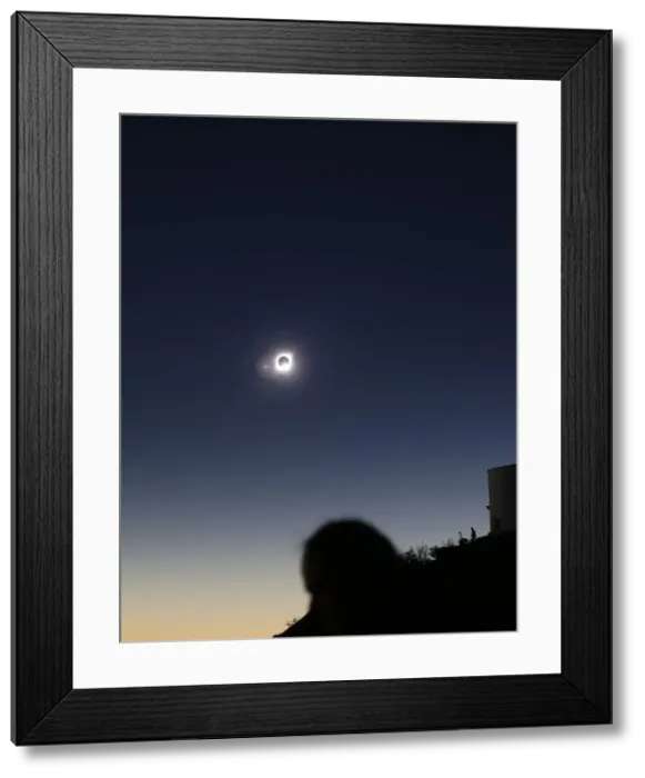 Framed Print : A solar eclipse is observed at Coquimbo Framed Print : A solar eclipse is observed at Coquimbo