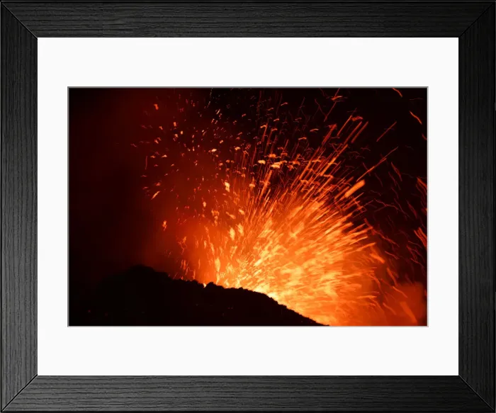 Framed Print : Mount Etna, Europes highest and most active volcano, erupts in Sicily Framed Print : Mount Etna, Europes highest and most active volcano, erupts in Sicily