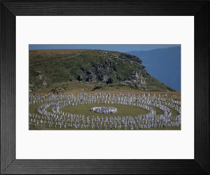 Framed Print : Followers of the Universal White Brotherhood, an esoteric society Framed Print : Followers of the Universal White Brotherhood, an esoteric society
