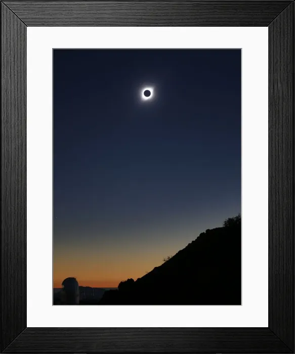 Framed Print : A solar eclipse is observed at Coquimbo Framed Print : A solar eclipse is observed at Coquimbo