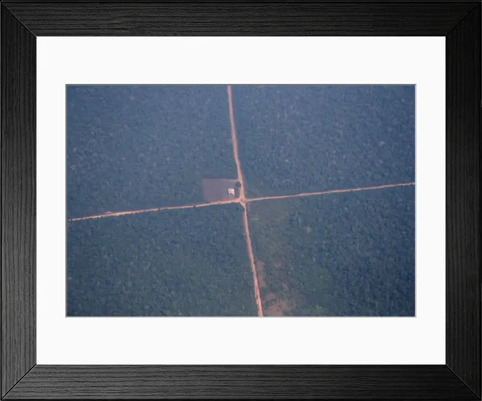 Framed Print : An aerial view of the Amazon near Humaita Framed Print : An aerial view of the Amazon near Humaita