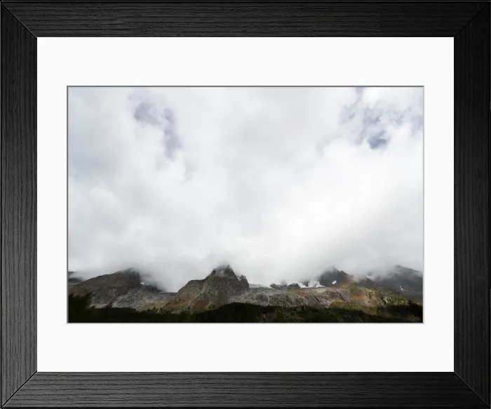 Framed Print : A general view of the Italian side of the Mont Blanc massif area Framed Print : A general view of the Italian side of the Mont Blanc massif area