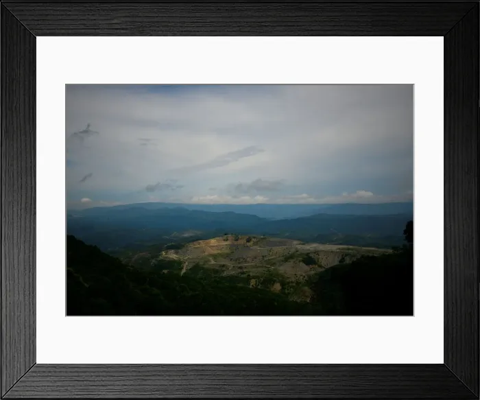 Framed Print : A mountaintop-removal coal mine outside of Appalachia Framed Print : A mountaintop-removal coal mine outside of Appalachia
