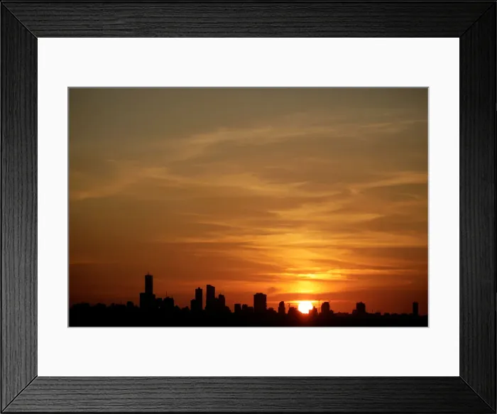 Framed Print : The skyline of Beirut is seen during sunset from Antelias Framed Print : The skyline of Beirut is seen during sunset from Antelias