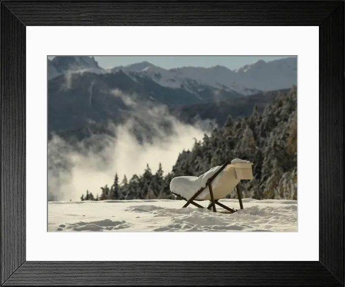 Framed Print : Snowfall in Tirol
