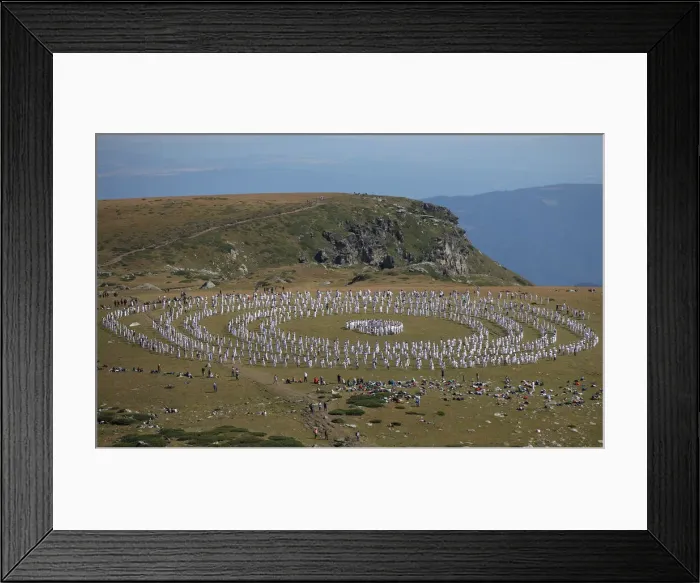 Framed Print : Followers of the Universal White Brotherhood, an esoteric society Framed Print : Followers of the Universal White Brotherhood, an esoteric society