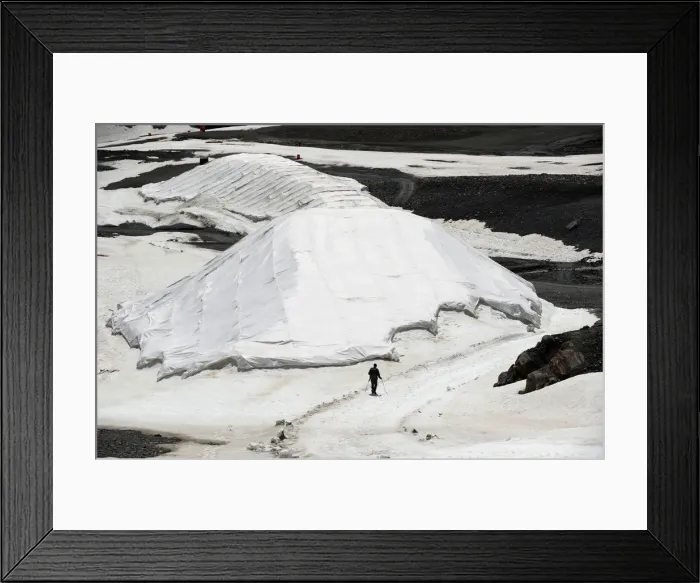 Framed Print : The Wider Image: Scientists race to read Austrias melting climate archive