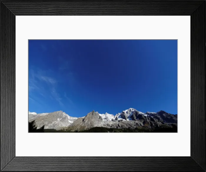 Framed Print : A general view of the Italian side of the Mont Blanc massif area Framed Print : A general view of the Italian side of the Mont Blanc massif area