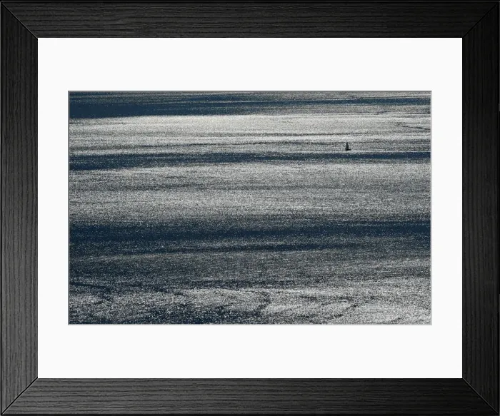 Framed Print : A boat sails on Lake Leman on a windy autumn day near Puidoux