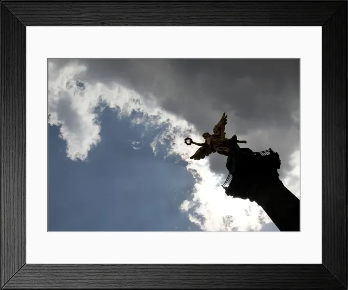 Framed Print : The monument of the Angel of Independence is seen along Reforma avenue in Mexico City Framed Print : The monument of the Angel of Independence is seen along Reforma avenue in Mexico City