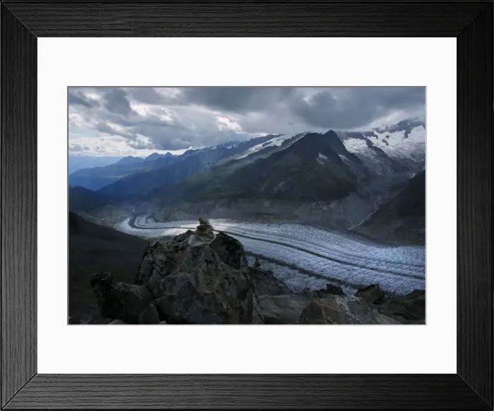 Framed Print : Wider Image: Earthprints: Aletsch Glacier