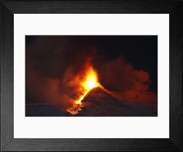 Framed Print : Mount Etna spews lava on the southern Italian island of Sicily Framed Print : Mount Etna spews lava on the southern Italian island of Sicily