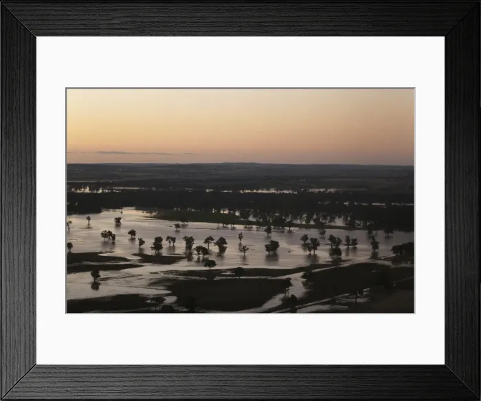 Framed Print : Flood waters are seen in Wagga Wagga Framed Print : Flood waters are seen in Wagga Wagga