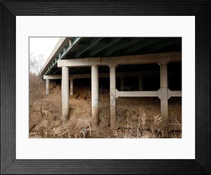 Framed Print : A bridge for Interstate 270 that crosses Fee Fee Creek is seen in Maryland Heights Framed Print : A bridge for Interstate 270 that crosses Fee Fee Creek is seen in Maryland Heights