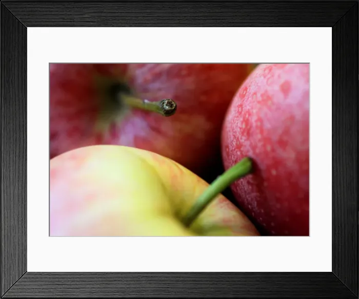 Framed Print : Illustration photo of apples Framed Print : Illustration photo of apples