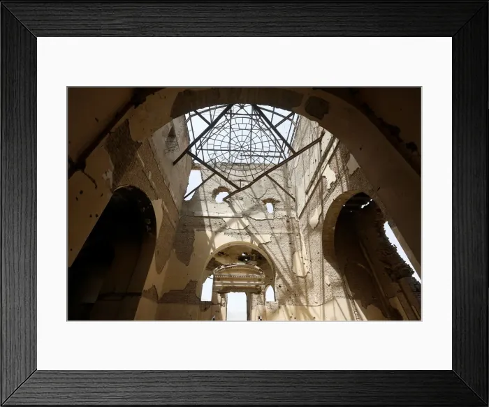 Framed Print : The Wider Image: In the ruins of Kabuls Darul Aman palace Framed Print : The Wider Image: In the ruins of Kabuls Darul Aman palace