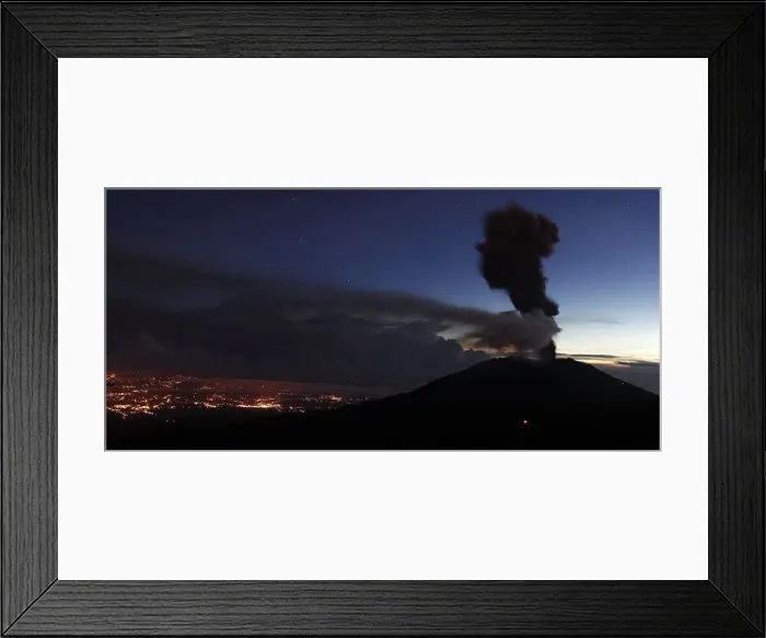 Framed Print : Ash rises over Turrialba volcano, as seen from San Gerardo de Irazu near Turrialba Framed Print : Ash rises over Turrialba volcano, as seen from San Gerardo de Irazu near Turrialba
