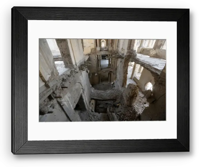 Framed Print : The Wider Image: In the ruins of Kabuls Darul Aman palace Framed Print : The Wider Image: In the ruins of Kabuls Darul Aman palace