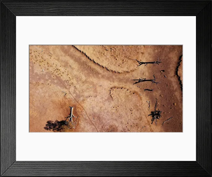 Framed Print : The Wider Image: Australias drought - the cancer eating away at farms