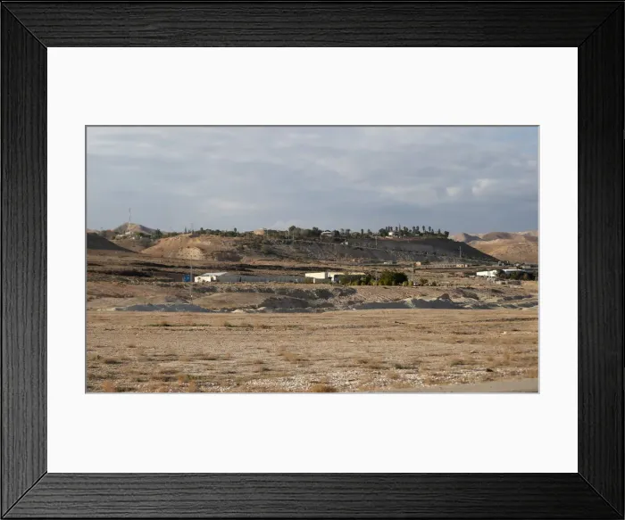 Framed Print : view shows Jordan Valley near the West Bank city of Jericho Framed Print : view shows Jordan Valley near the West Bank city of Jericho
