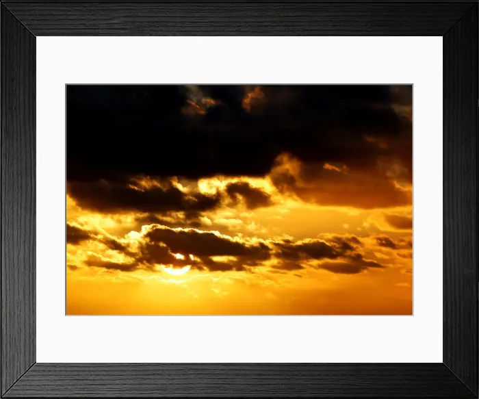Framed Print : The sun sets over a beach along the Atlantic Ocean coast in Montalivet-les-Bains Framed Print : The sun sets over a beach along the Atlantic Ocean coast in Montalivet-les-Bains
