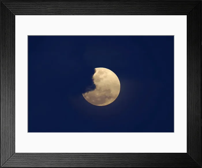 Framed Print : The super blue moon is seen during a total lunar eclipse in Legazpi Framed Print : The super blue moon is seen during a total lunar eclipse in Legazpi