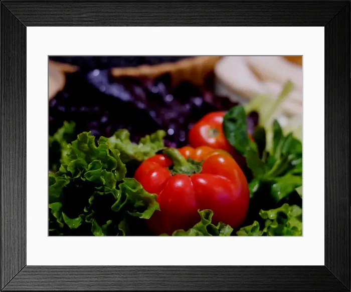 Framed Print : Vegetables are seen at the kitchen of Go Green restaurant in La Paz Framed Print : Vegetables are seen at the kitchen of Go Green restaurant in La Paz